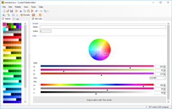 Cyotek Palette Editor screenshot