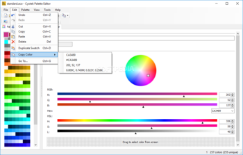 Cyotek Palette Editor screenshot 3