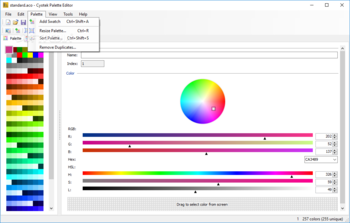 Cyotek Palette Editor screenshot 4