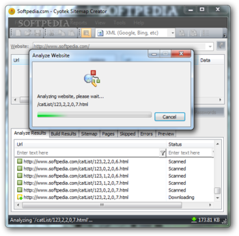 Cyotek Sitemap Creator screenshot