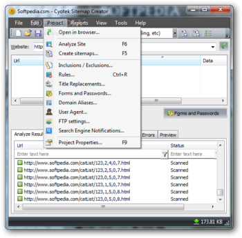 Cyotek Sitemap Creator screenshot 3