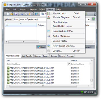 Cyotek Sitemap Creator screenshot 4