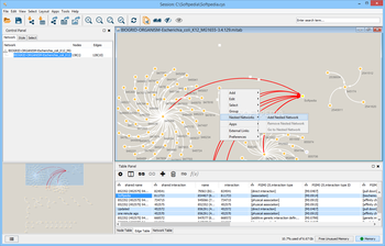 Cytoscape screenshot