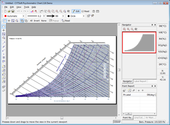 CYTSoft Psychrometric Chart screenshot