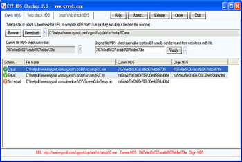 Cyyok MD5 Checker screenshot