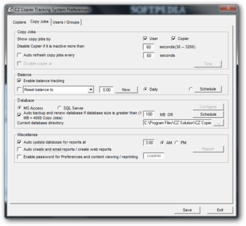 CZ Copier Tracking System screenshot 3