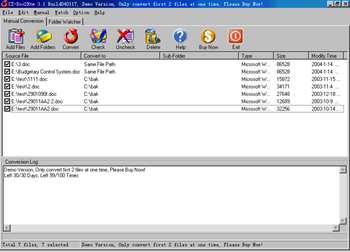CZ-Doc2htm screenshot 2
