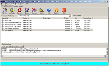 CZ Powerpoint to PDF screenshot