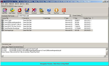 CZ Powerpoint to PDF screenshot