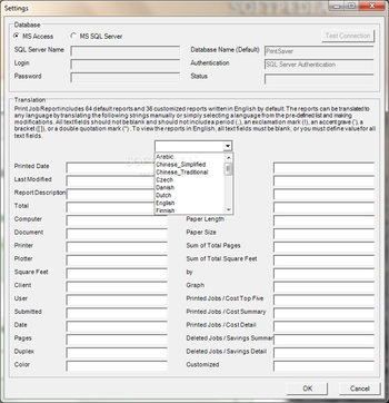 CZ Print Job Report screenshot 3