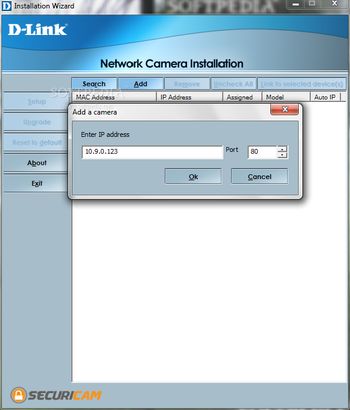 D-Link DCS-2100 Camera Installation Wizard screenshot