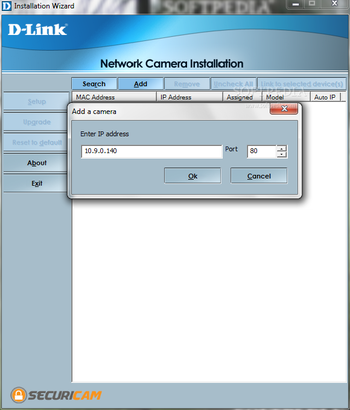 D-Link DCS-2100G Camera Installation Wizard screenshot