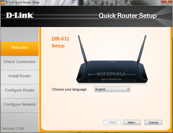 D-Link DIR-632 Quick Router Setup screenshot