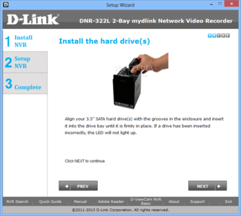 D-Link DNR-322L Setup Wizard screenshot 3