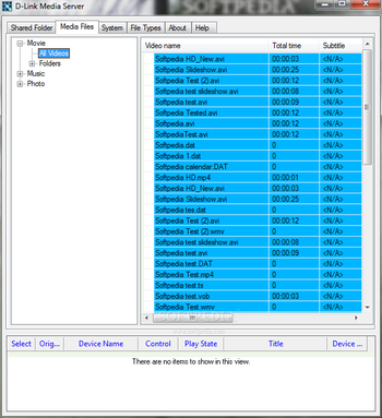 D-Link Media Server screenshot 2