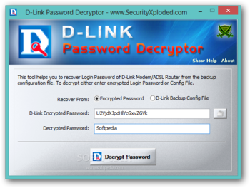 D-Link Password Decryptor Portable screenshot