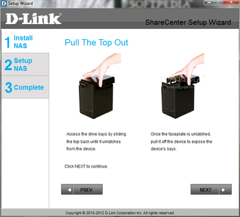 D-Link ShareCenter DNS-320 Setup Wizard screenshot 2