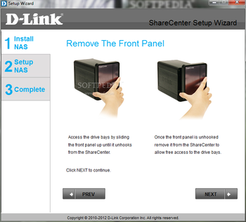 D-Link ShareCenter DNS-325 Setup Wizard screenshot 2