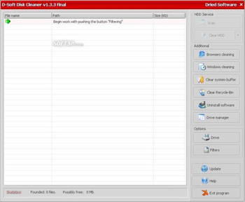 D-Soft Disk Cleaner screenshot