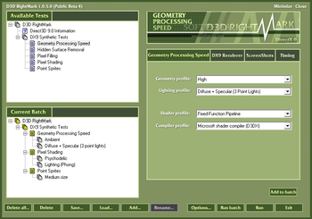 D3D RightMark screenshot