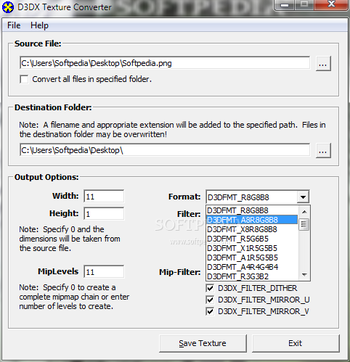 D3DX Texture Converter screenshot 2