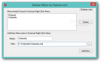 Daanav Menu screenshot