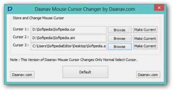 Daanav Mouse Cursor Changer screenshot