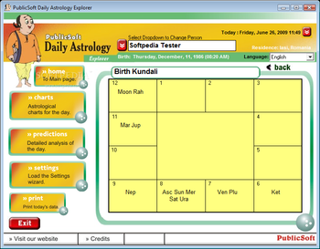 Daily Astrology Explorer screenshot