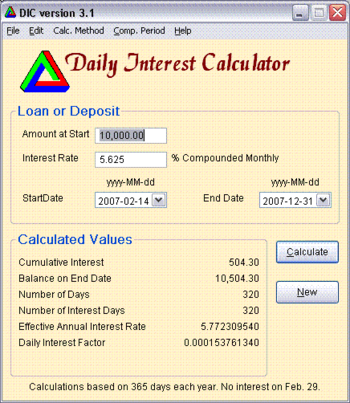 Daily Interest Calculator screenshot 3