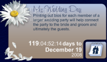 Daisy Wedding Tip of the Day and Countdown screenshot 2