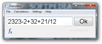 Dalculator screenshot