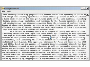 Damaged DOCX2TXT screenshot 3