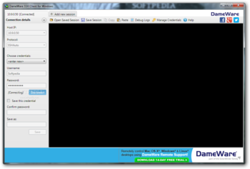 DameWare SSH Client screenshot