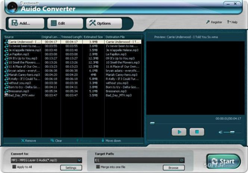 Daniusoft Audio Converter screenshot