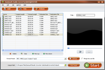 Daniusoft Audio Converter Suite screenshot 5