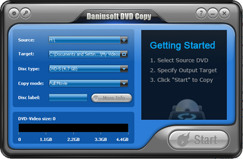 Daniusoft DVD Copy screenshot