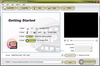 Daniusoft DVD to 3GP Converter screenshot 2
