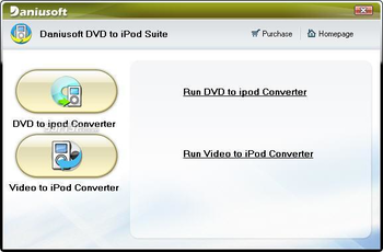 Daniusoft DVD to iPod Suite screenshot