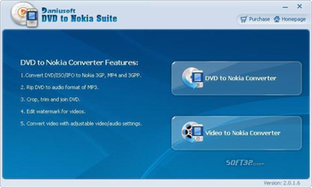 Daniusoft DVD to Nokia Suite screenshot