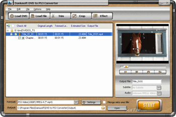 Daniusoft DVD to PS3 Converter screenshot