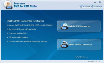 Daniusoft DVD to PSP Converter screenshot