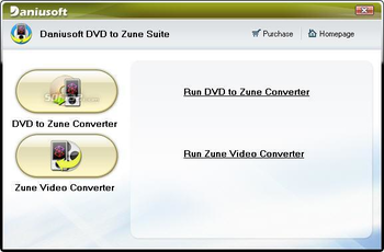 Daniusoft DVD to Zune Suite screenshot