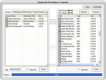 Daniusoft iPod Music Transfer screenshot 2