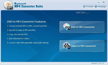 Daniusoft MP4 Converter Suite screenshot