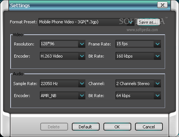 Daniusoft Video to 3GP Converter screenshot 3