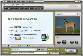 Daniusoft Video to Mobile Phone Converter screenshot 2