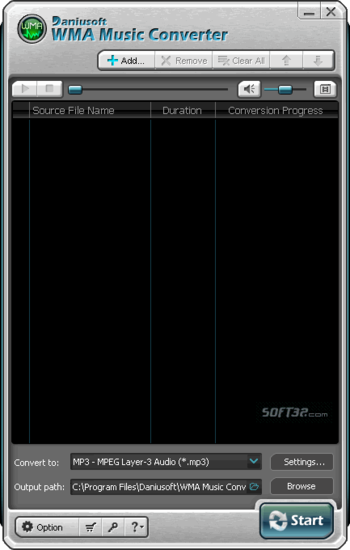 Daniusoft WMA Music Converter screenshot 2