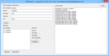 DAOBuilder screenshot