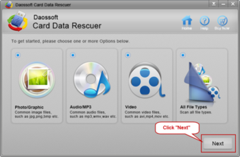 Daossoft Card Data Rescuer screenshot