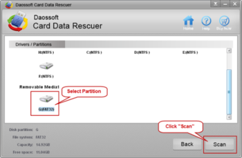 Daossoft Card Data Rescuer screenshot 3